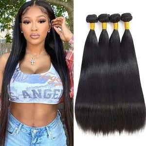 Wholesale Double Drawn Straight Cheap Brazilian Remy Cuticle Aligned Virgin Raw Human Hair Extension Weave