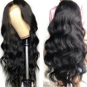 Pre Plucked Unprocessed Body Wave Brazilian Human Hair Glueless Lace Wig