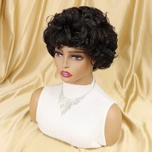 2022 Wholesale New Sunlight Cut Pixie Brazilian Human Hair Short Curly Wig