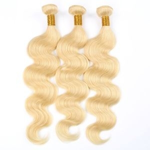Wholesale Cuticle Aligned 613 Blond 100% Virgin Human Hair Bundles