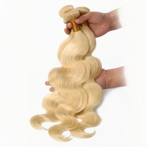 Factory Wholesale 100% Unprocessed Cuticle Aligned Raw Brazilian Blond Human Hair Bundles